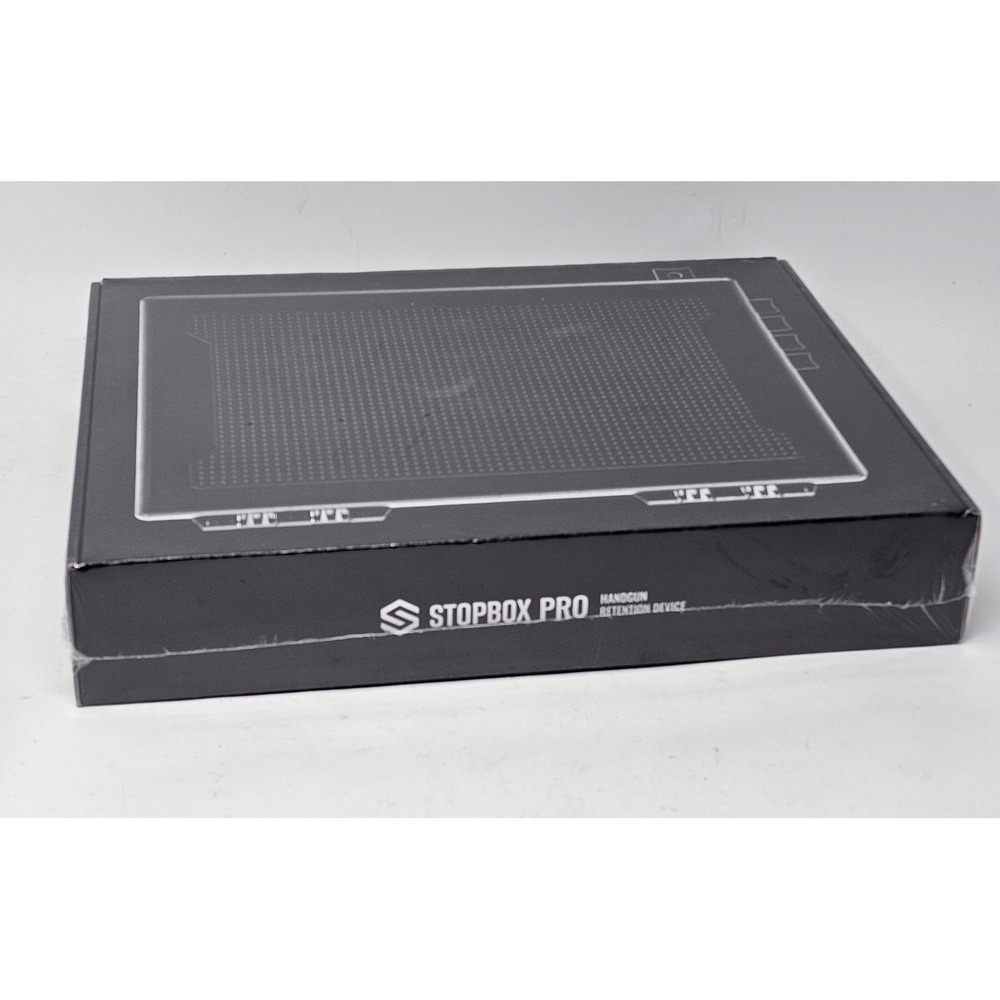 StopBox Pro Handgun Retention Device Pistol Combo Lock Box Hard Case Black USA